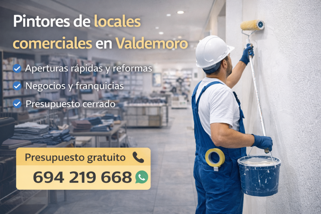 pintores de locales comerciales en valdemoro