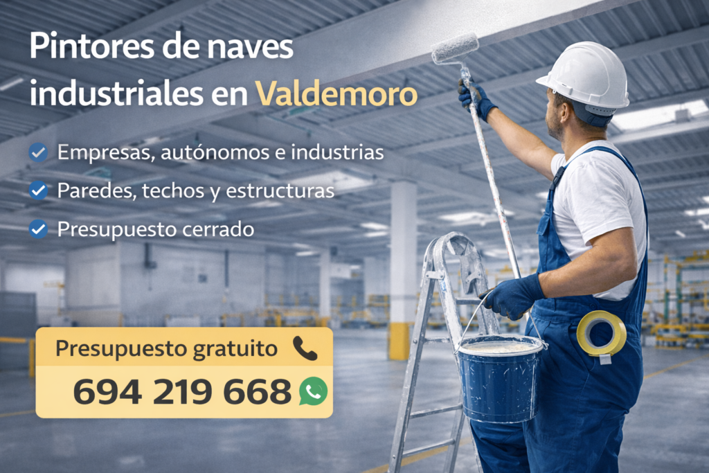pintores de naves industriales en valdemoro