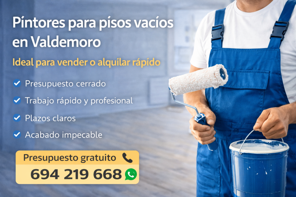 pintores para pisos vacios en valdemoro